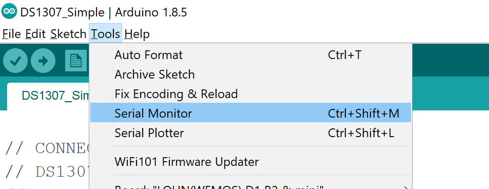 serial monitor